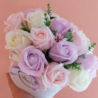 Луксозна кутия със сапунени рози, снимка 9 - Подаръци за жени - 38515639