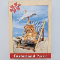 Пъзел с котка 120 части Castorland Puzzle, снимка 1 - Пъзели - 35295592