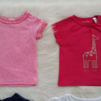 Тениски H&М 6-9 месеца, снимка 7 - Бебешки блузки - 33625321