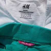 Къси панталони и блузка H&M 2-4 години, снимка 2 - Детски комплекти - 28504828