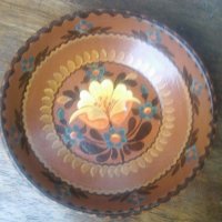 Изрисувана дървена чиния сувенир, снимка 1 - Други ценни предмети - 39047365