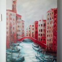 Продавам картина-Пеизаж Венеция.Размерите са на снимките., снимка 1 - Картини - 43723473