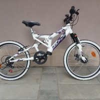 Продавам колела внос от Германия детски МТВ велосипед AXIS 20 цола с 6 скорости и амортисьори, снимка 1 - Велосипеди - 28873618