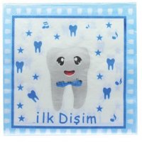 Първо зъбче İlk Dişim първи зъб кръщене сини розови 8-10 парти салфетки рожден ден, снимка 3 - Други - 36836140