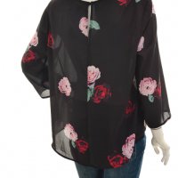 Дамска блуза на цветя, снимка 2 - Блузи с дълъг ръкав и пуловери - 27692923