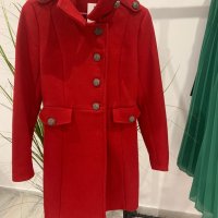Червено палто, снимка 8 - Палта, манта - 43500914