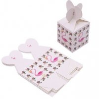 Фламинго парти картонена кутия кутийка за лакомства подаръци и др, снимка 2 - Други - 33315776
