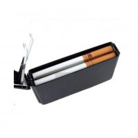 Табакера за цигари с вградена запалка, снимка 4 - Табакери - 28596823