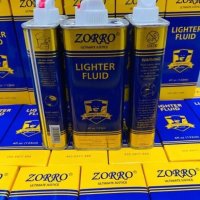 Zorro Premium Gasoline 133мл истински бензин за запалка ZIPPO, снимка 7 - Други спортове - 42944034