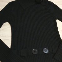 Черна зимна блуза рXS/S, снимка 2 - Блузи с дълъг ръкав и пуловери - 39564872