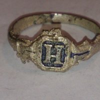 Стар пръстен над стогодишен сачан -66961, снимка 1 - Други ценни предмети - 28937777