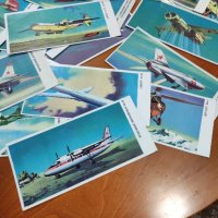 Колекция от 28 картички на съветски самолети и вертолети, снимка 9 - Антикварни и старинни предмети - 40310300