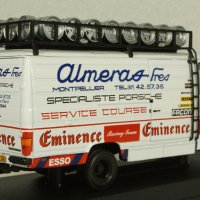 Mercedes-Benz 508D Team Almeras Eminence 1980 - мащаб 1:43 на Hachette моделът е нов в блистер, снимка 5 - Колекции - 43214076