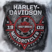 Нова мъжка тениска с дигитален печат MOTOR HARLEY DAVIDSON, мотори, снимка 2 - Тениски - 36871715