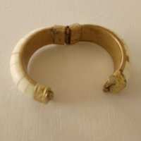 стара етно стил гривна от кост и месинг, снимка 10 - Антикварни и старинни предмети - 43560013