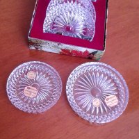 Комплект немски кристални чинийки, снимка 3 - Антикварни и старинни предмети - 36652321