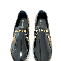 Черни лачени дамски гуменки , снимка 3 - Дамски ежедневни обувки - 44864684