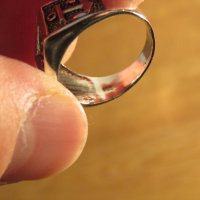 Стар мъжки сребърен пръстен с котва - морски за ценители, моряци и колекционери . , снимка 5 - Пръстени - 27109734