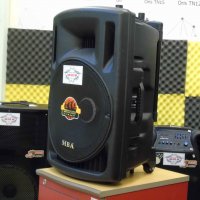 Нови MBA Караоке Колона F15 MBA 3000w с 2 микрофона ,акумулатор, Bluetooth и FM, снимка 2 - Тонколони - 37514724