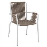 Стол трапезен градински алуминиев HM5784, снимка 1 - Столове - 43866267