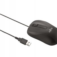 Мишка USB Оптична Fujitsu M520 Черна 1000dpi 3btns USB Optical Mouse , снимка 1 - Клавиатури и мишки - 34885494