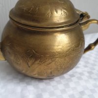 Малък бронзов чайник, снимка 2 - Антикварни и старинни предмети - 43203492