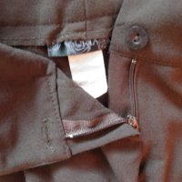 Кафяв дамски панталон с висока талия М, снимка 8 - Панталони - 26644635