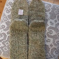 Ръчно плетени мъжки чорапи от вълна, размер 43, снимка 1 - Мъжки чорапи - 43411768