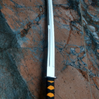 Самурайски меч с кожена кания. , снимка 1 - Ножове - 44846101