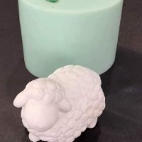 3D голяма Овца Агне силиконов молд форма украса фондан свещ гипс сапун калъп, снимка 1 - Форми - 38516129