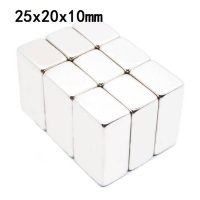 Неодимов магнит 25x20x10mm N52, magnit, neodimov, магнити, magnet, снимка 9 - Други машини и части - 38097337