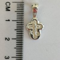 Нов сребърен кръст в два варианта , снимка 2 - Колиета, медальони, синджири - 28530848