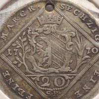 Сребърна монета 20 кройцера Йозеф втори Нюрнберг за КОЛЕКЦИОНЕРИ 12216, снимка 3 - Нумизматика и бонистика - 43000700