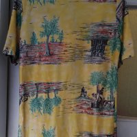 Продавам мъжка риза къс ръкав с ловни сцени, снимка 2 - Ризи - 35471435