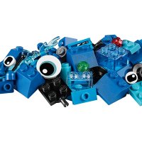 НОВИ! LEGO® Classic 11006 Творчески сини тухлички кит влакче робот, снимка 4 - Конструктори - 40663654