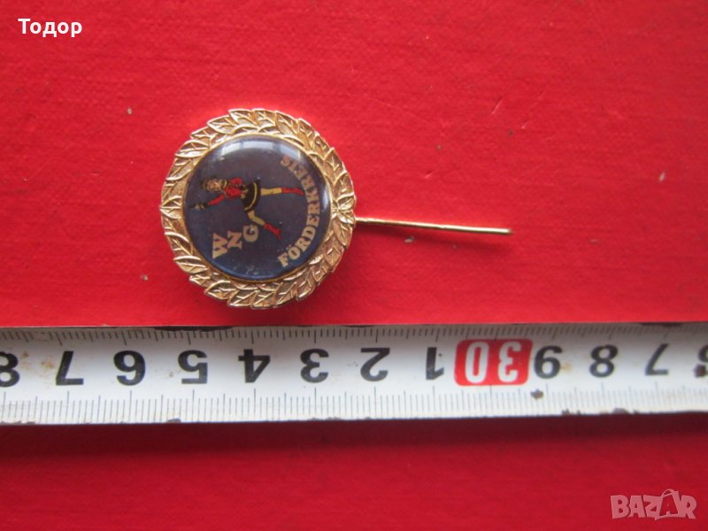 Голям бронзов немски знак значка маркиран, снимка 1