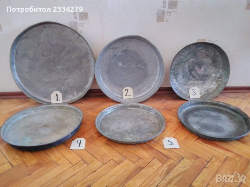 Стари медни тави за печене на агнета,меса и други., снимка 1