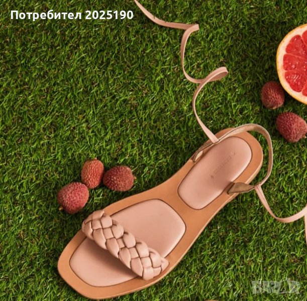 Дамски равни сандали с връзки Н&М , снимка 1