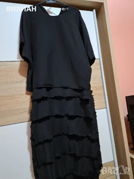 Черна рокля на ZARA, снимка 1