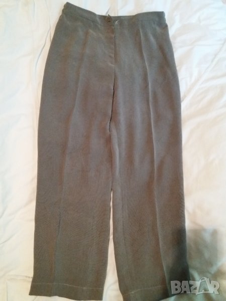 Дамски летен сив панталон от тънък плат, снимка 1