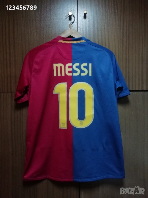 Barcelona Messi от сезон 2008/2009 Nike оригинална тениска фланелка Барселона Меси екип, снимка 1
