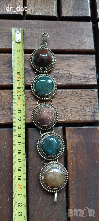 Старинни гривни с естествени камъни, снимка 1