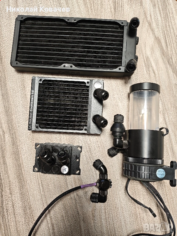 Продавам комплект компоненти за водно охлаждане за PC, снимка 1