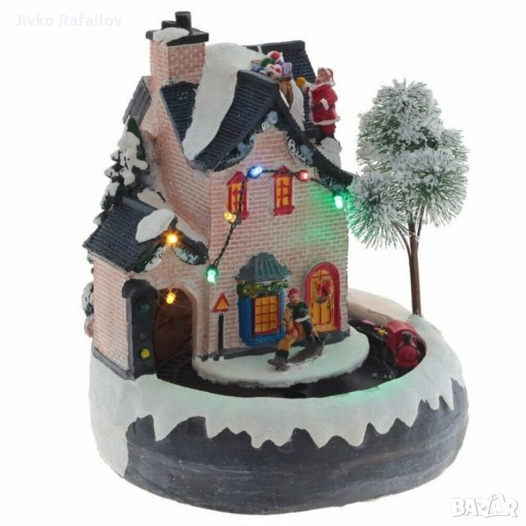 Коледна светеща декорация с Дядо Коледа , снимка 1