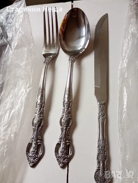 Ретро  Винтидж стари немски прибори хранене за сервиране набор старинни немски прибори хранене , снимка 1