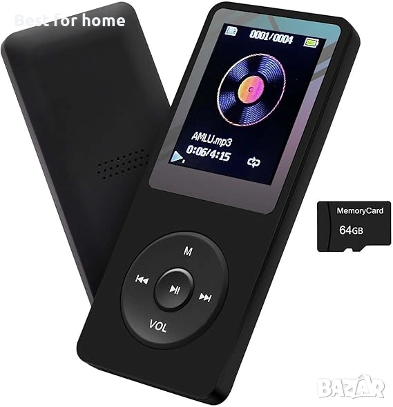Arungo MP3 плейър 64GB , гласов рекордер, електронна книга, HD екран, снимка 1