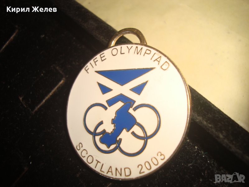 FIFE OLYMPIAD SCOTLAND 2003г. РОТАРИ ИНТЕРНЕШЪНЪЛ ЕМАЙЛИРАН РЯДЪК МЕДАЛ ШОТЛАНДИЯ СПОРТ 22712, снимка 1