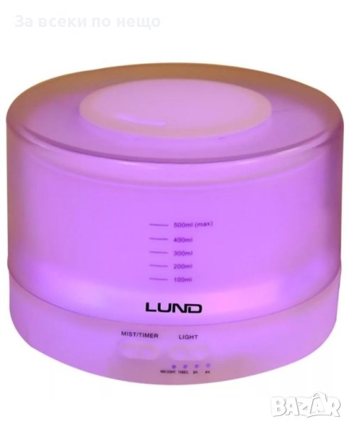 ✨Арома дифузер LUND, WHITE, 12 W, 500 ml, снимка 1