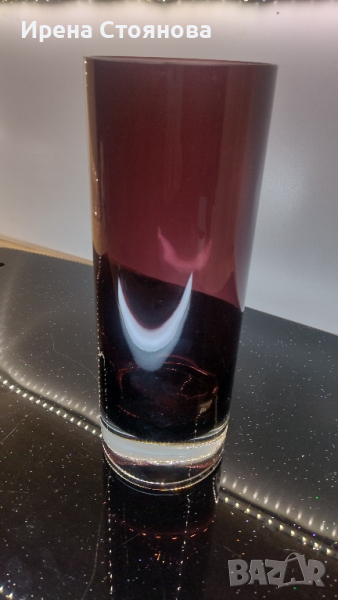 Голяма кристална ваза 26 см, снимка 1