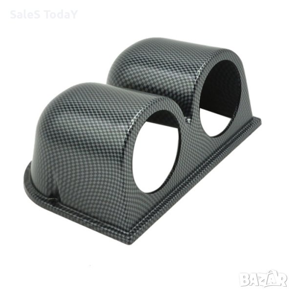 Стойка за  измервателни уреди, обортомер, двойна, карбон, снимка 1